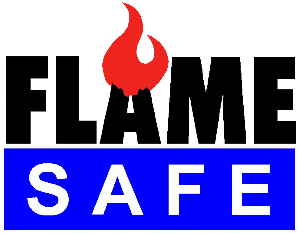 fire retardant fabric logo